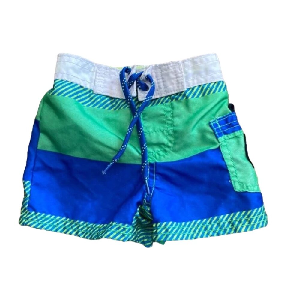 OshKosh Stripe Colourblock Surf Dept. Swim Trunks 6 Months